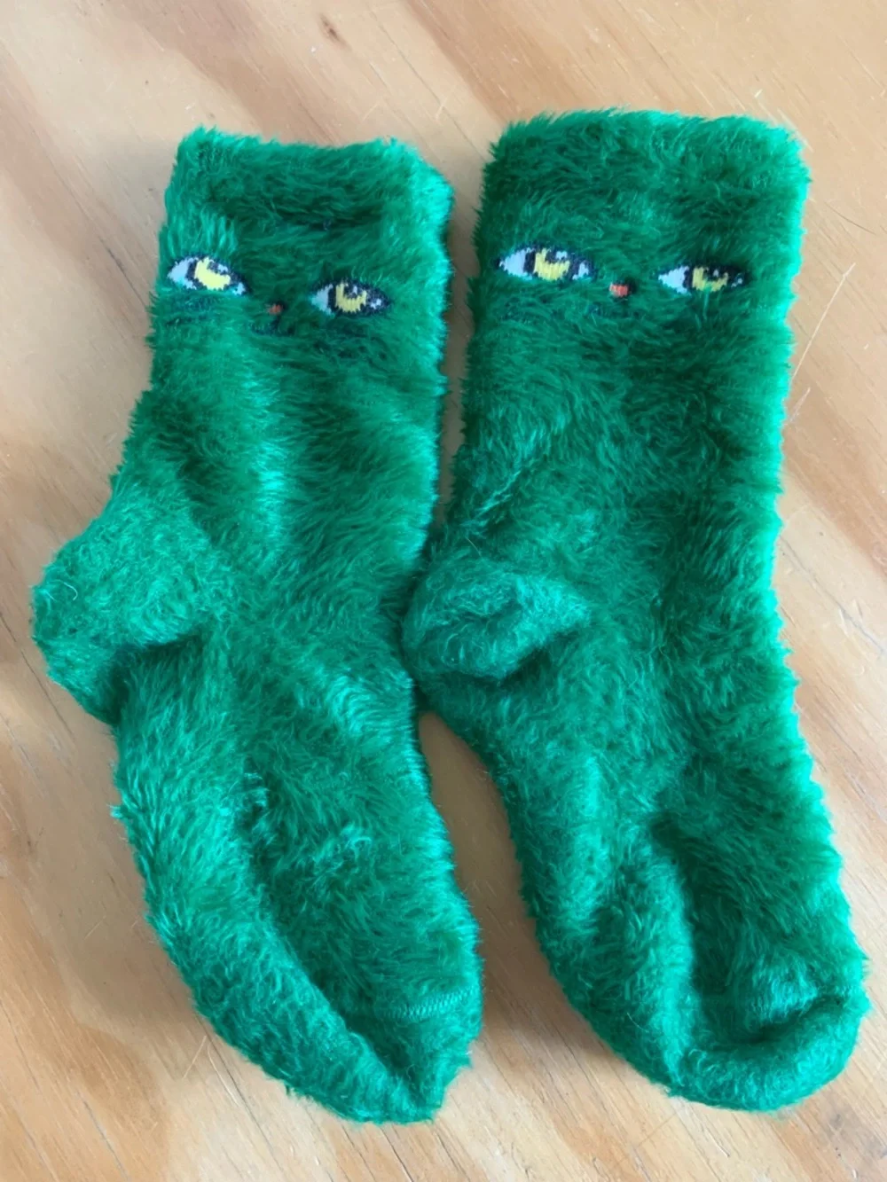 Mini Rodini CAT FACE FUZZY SOCK 4-5T